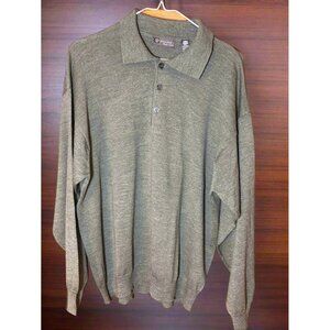Giasone‎ Wool Long Sleeve Polo Sweater